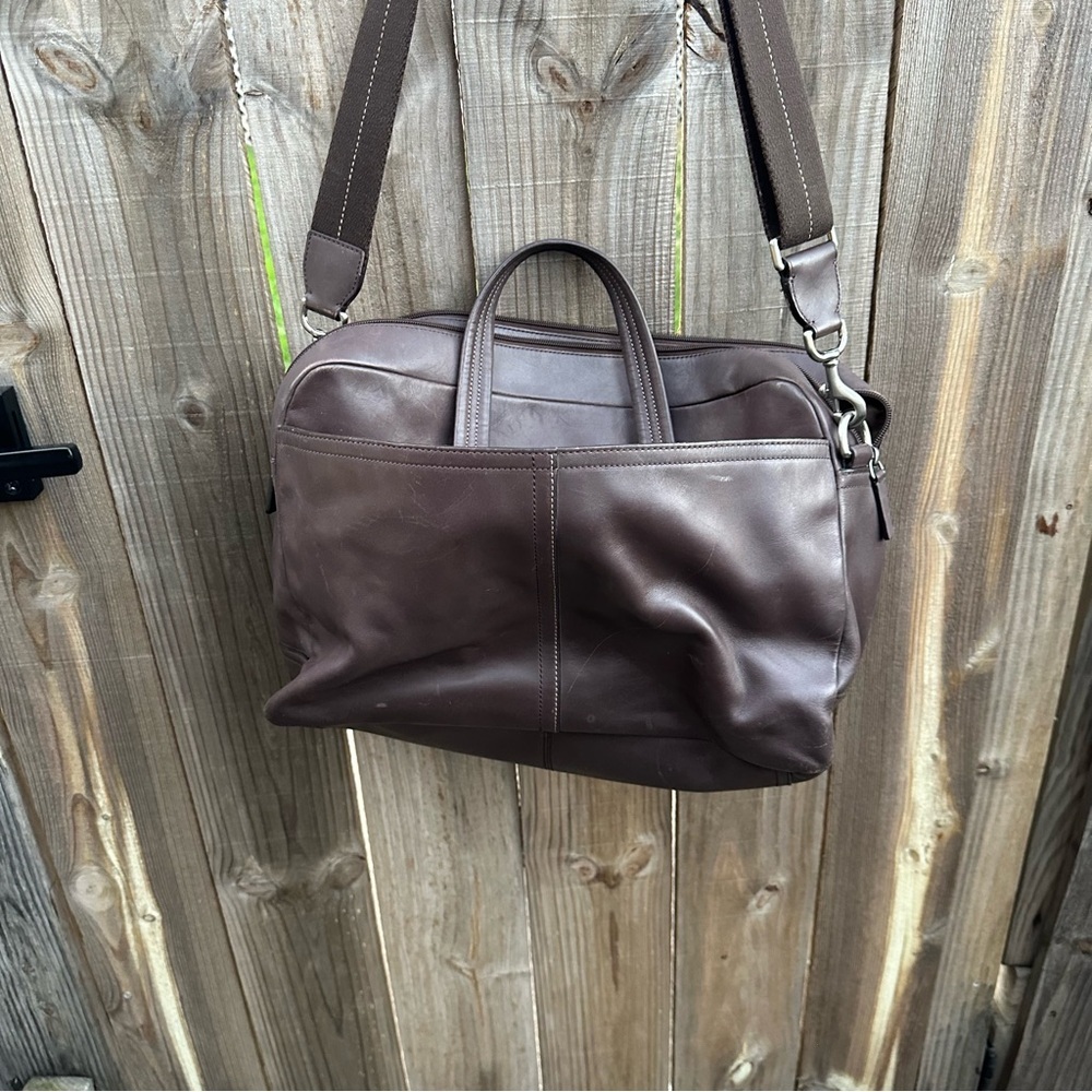 COACH Lexington commuter soft leather briefcase F70707 - Picture 16 of 16